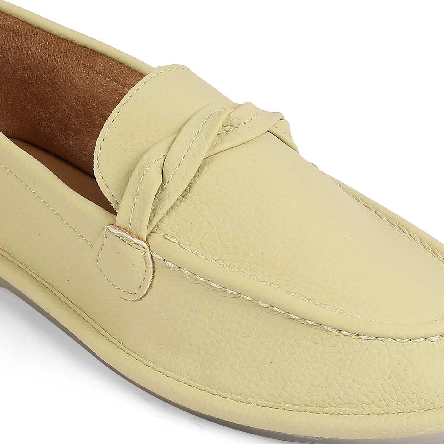 tresmode YORKO Women's Loafers Shoes Stylish, 3 UK / 36 EU - Ladies Comfortable Soft Footwear Closed Back - Square Toe Vegan Friendly (Green)