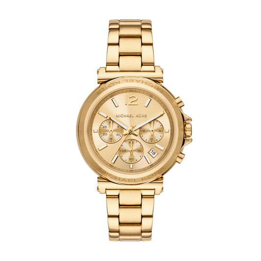 Michael Kors Stainless Steel Analog Gold Dial Women's Watch-Mk7493, Band Color:Gold