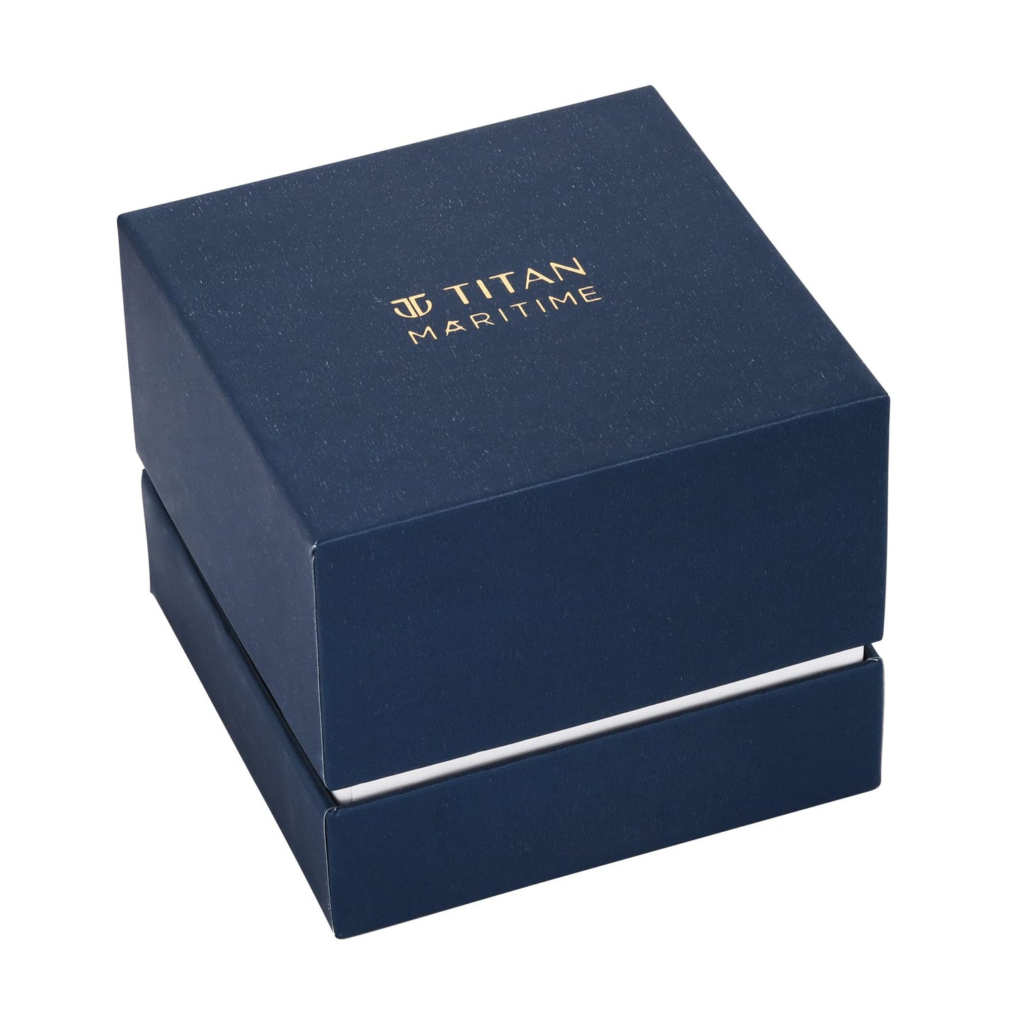 Titan Maritime Quartz Analog Black Dial Black Leather Strap Watch for Men - NT1828QL04