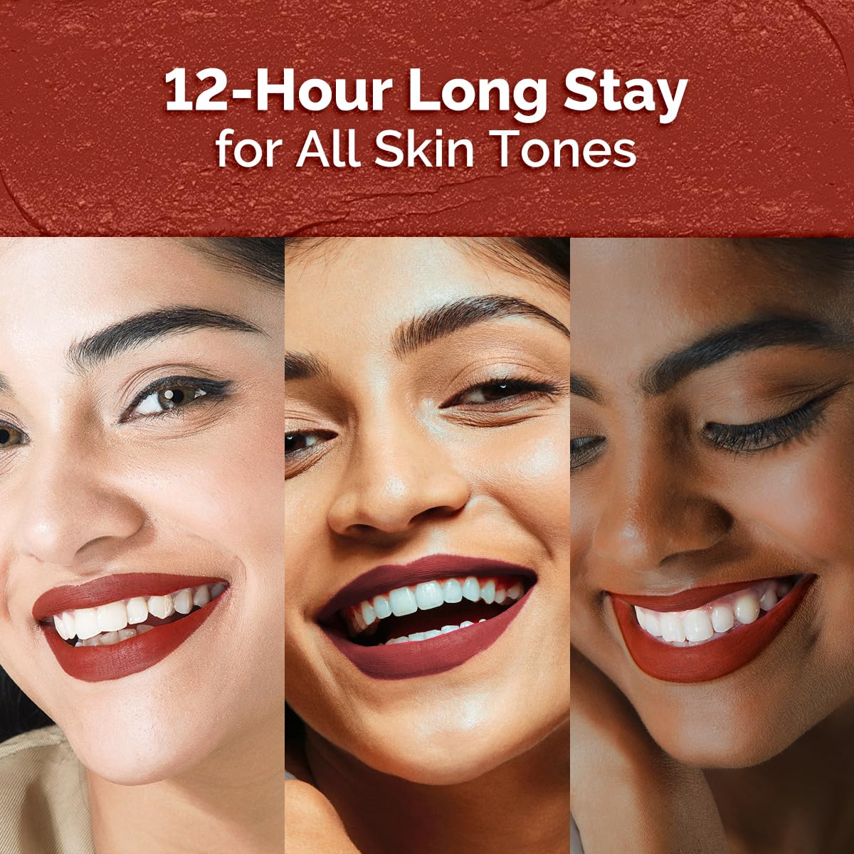 Moisture Matte Longstay Lipstick - 2g | Citrus Nude | 12-Hour Stay | 8-Hour Moisture Lock | Smudge-Proof