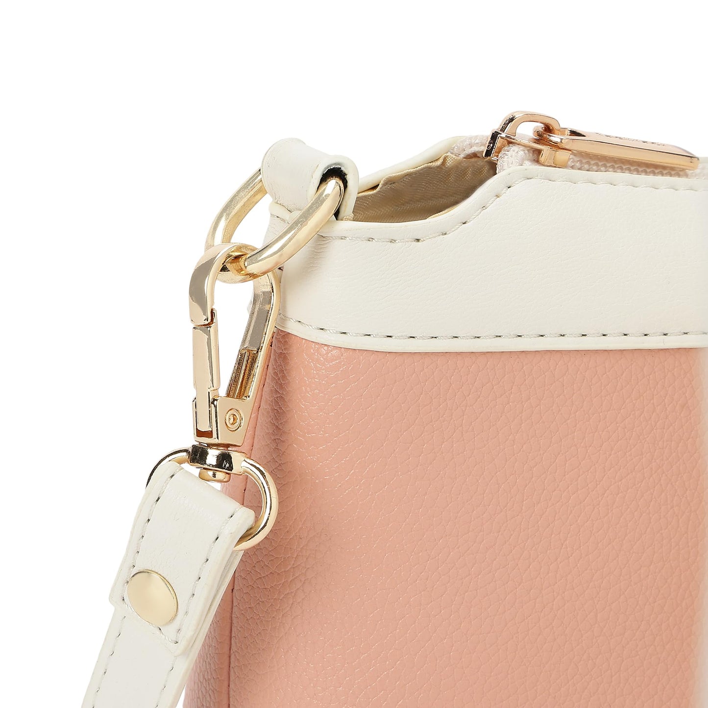 Fastrack Off Duty Sling Bag for Women | Small Size with Top Zip Closure, Detachable & Adjustable Sling Belt & Inner Access Pockets | Trendy Everyday Sling Bag