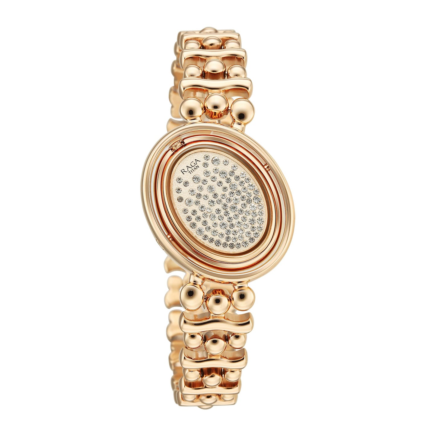 Titan Raga Glimmers Quartz White Shaped Dial Women's Watch | Water Resistant Watch | Watches for Women Analog - 95202WM01F