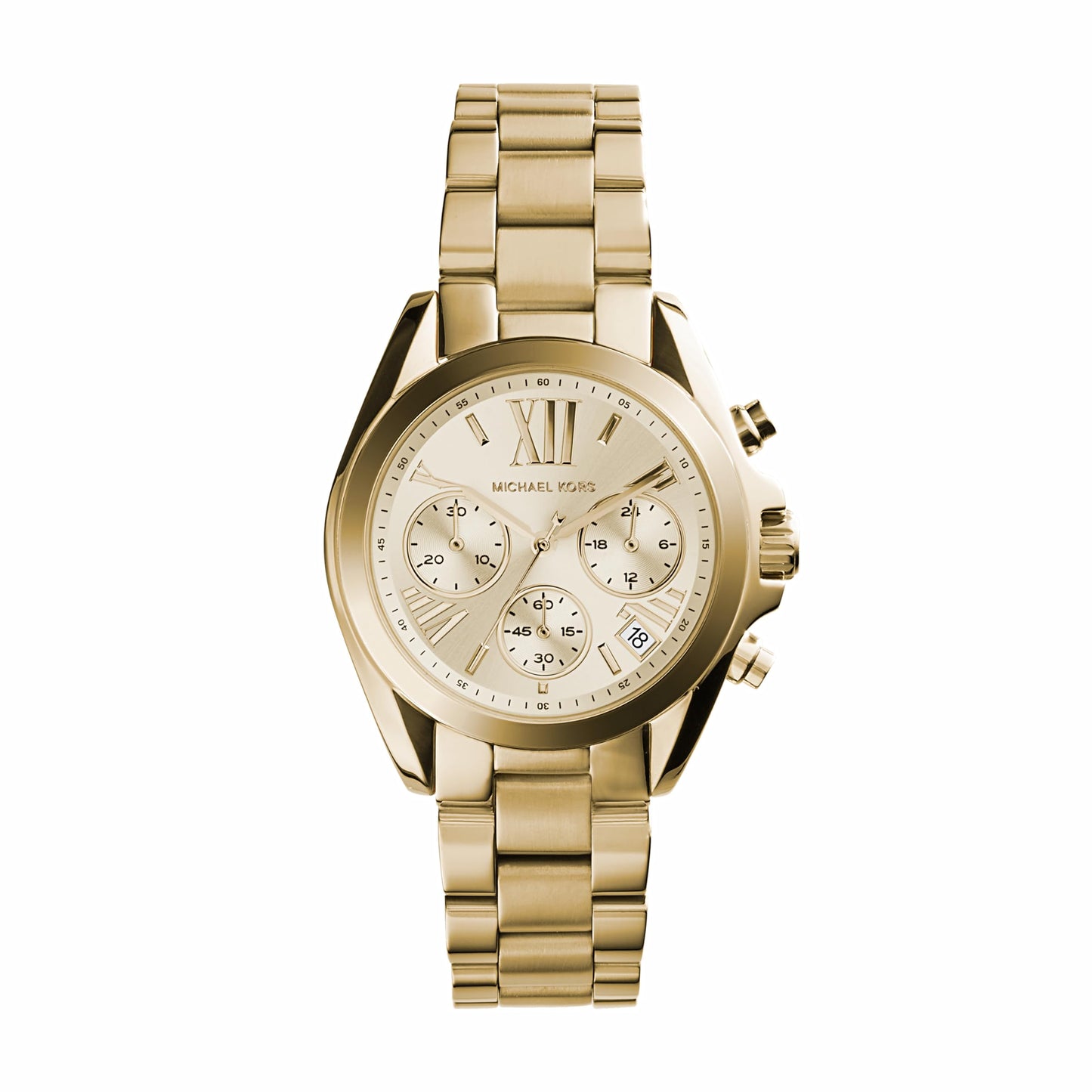 Michael Kors Mini Bradshaw Analog Gold Dial Women's Watch - MK5798