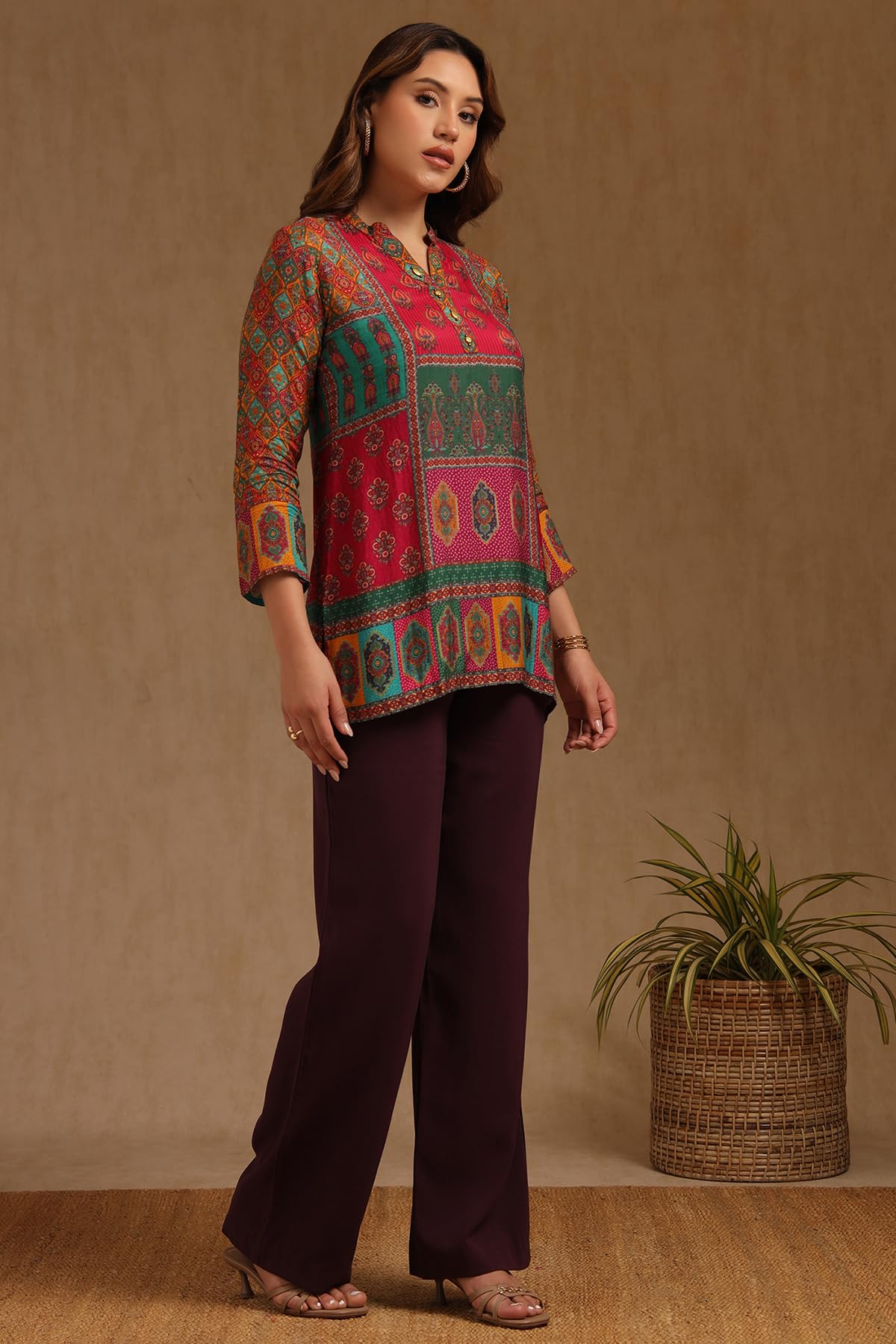 Soch Women's Muslin Ethnic Regular Tunic