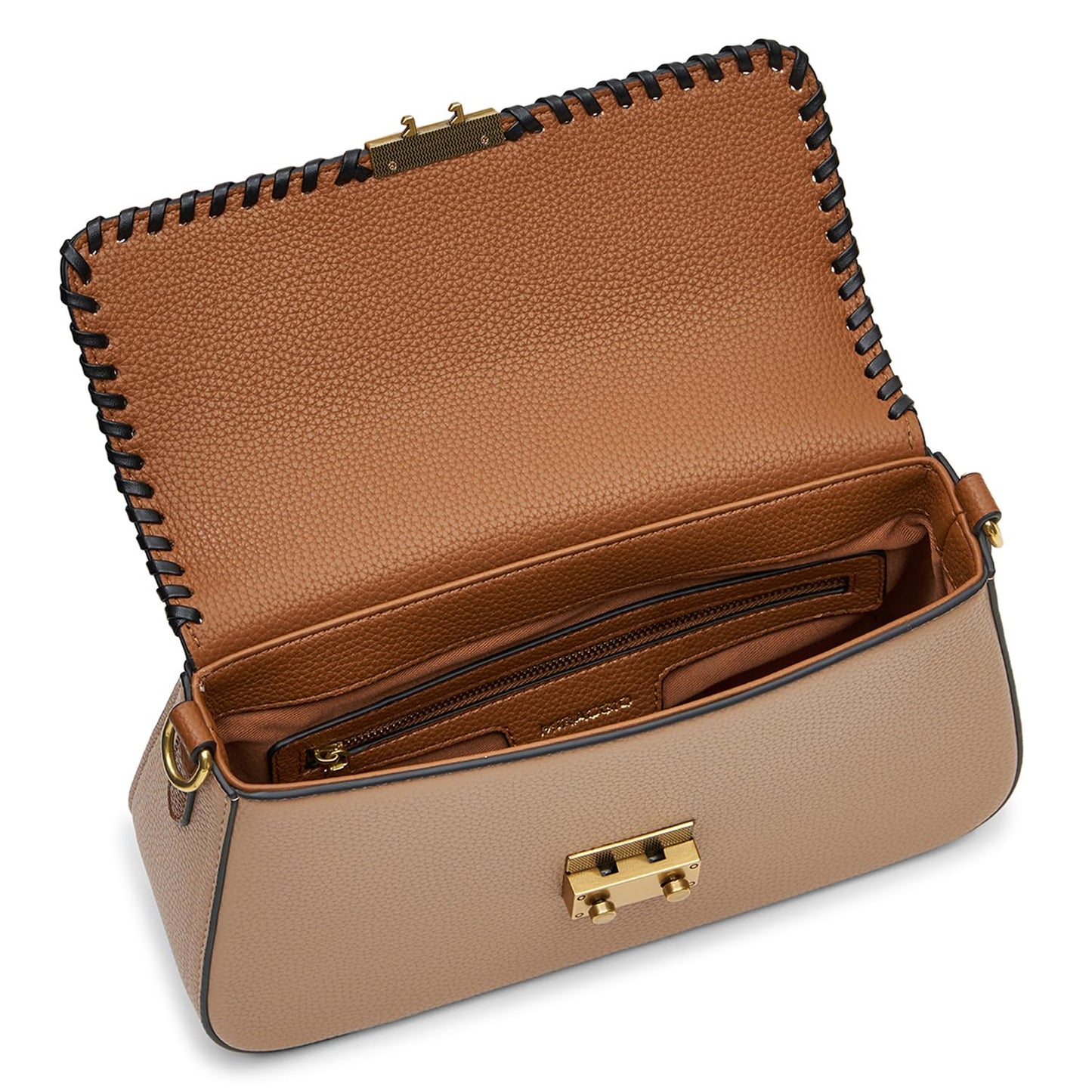 Miraggio Sarah Shoulder Bag For Women | Stylish Shoulder Bag For Party | Structured Shoulder Handbag | Gift For Women (Brown)