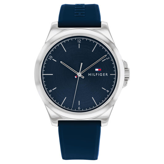 Tommy Hilfiger Quartz Blue Dial Silicone Strap Watch for Women