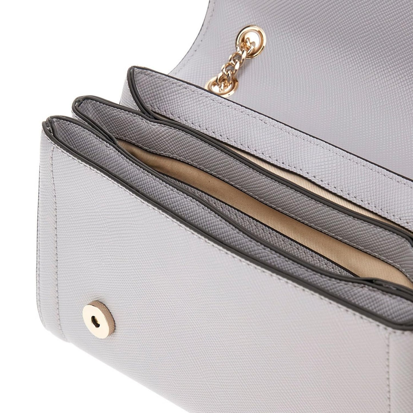 GUESS Women's Grey Solid Crossbody Bag| Ladies Purse Handbags | Gift For Ladies