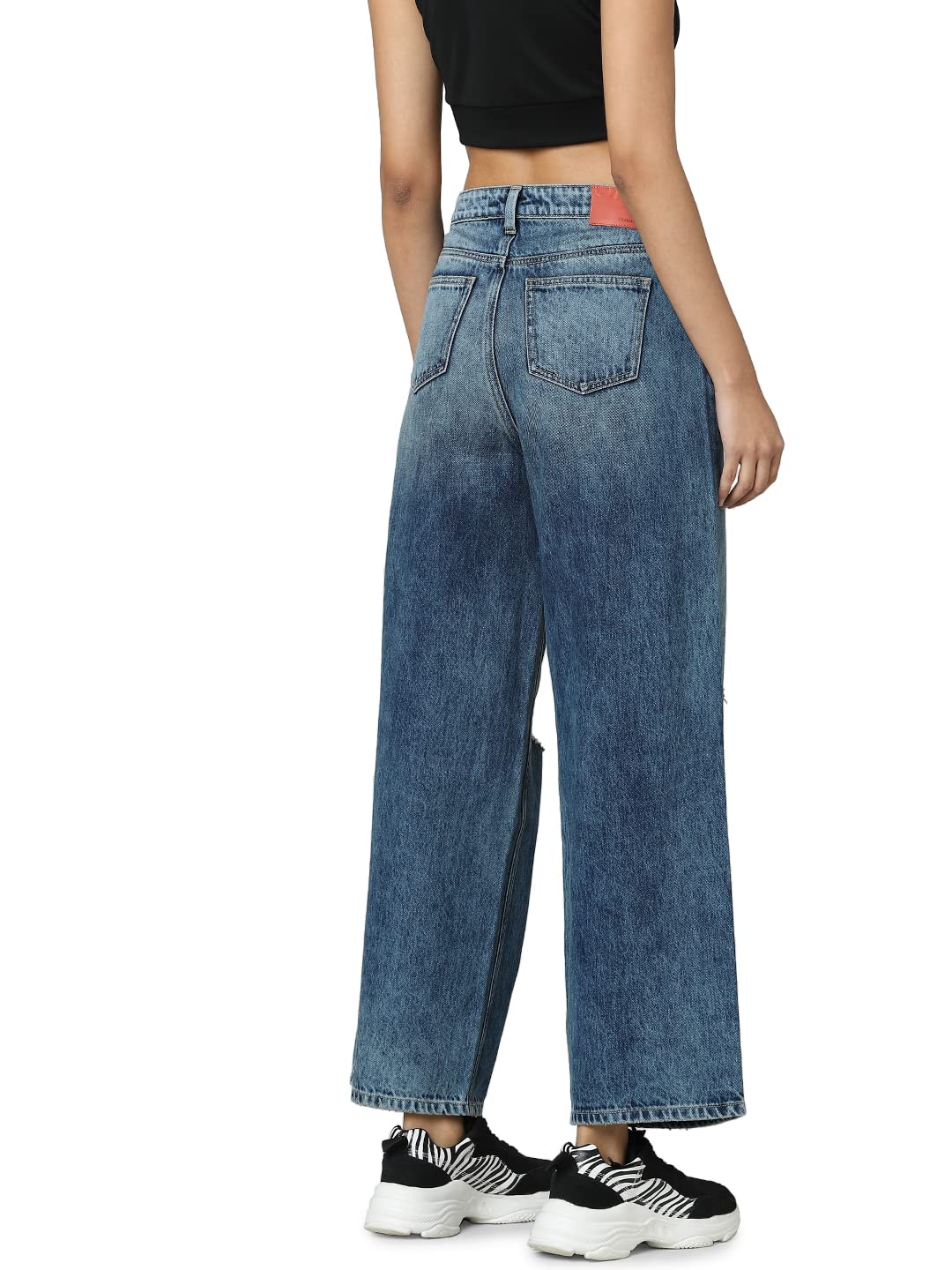 Only Women's Loose Jeans (242288501-Medium Blue Denim_Medium 29)