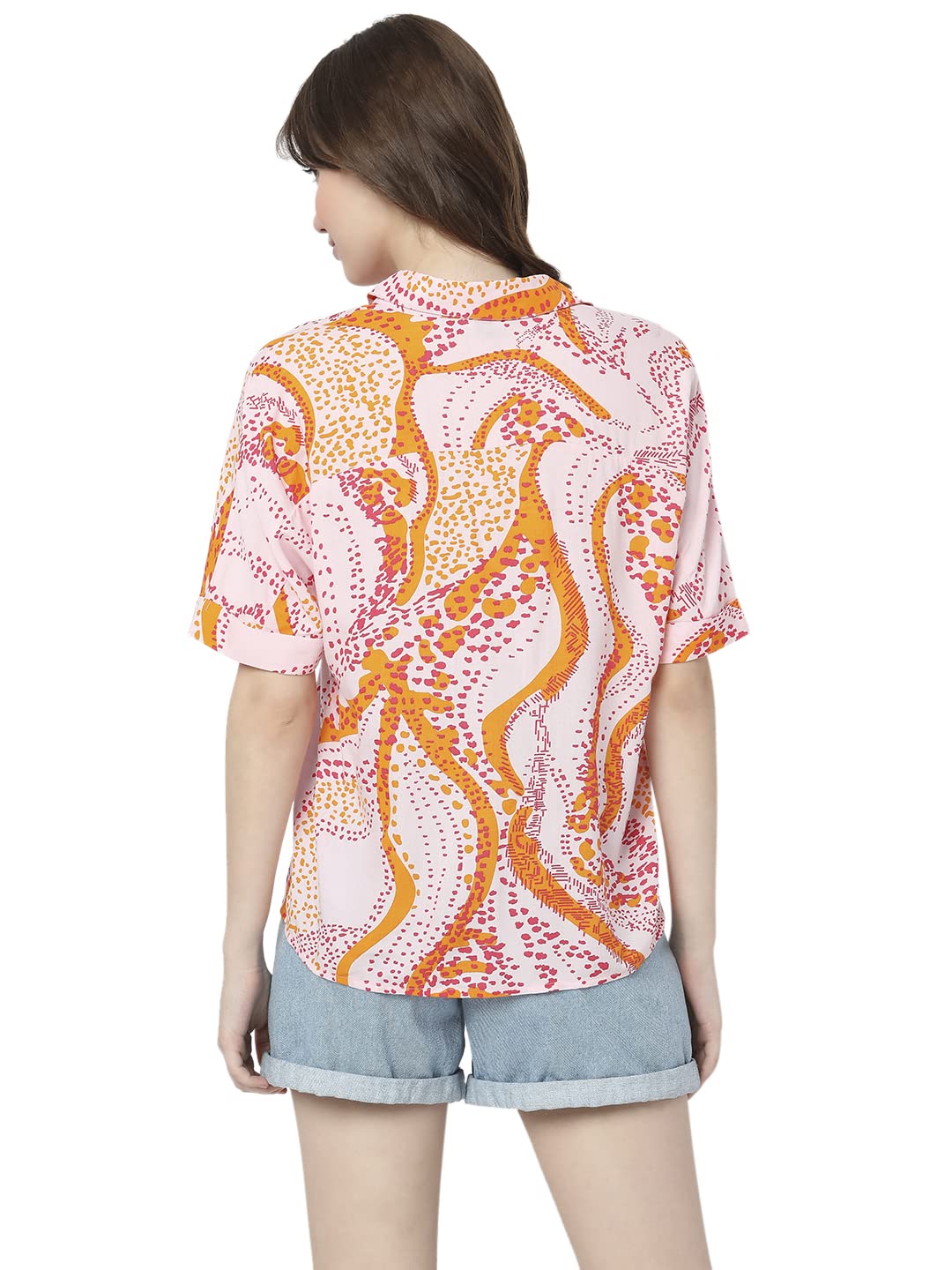 VERO MODA-Slim fit Shirt (10297128_Roseate Spoonbill_S)