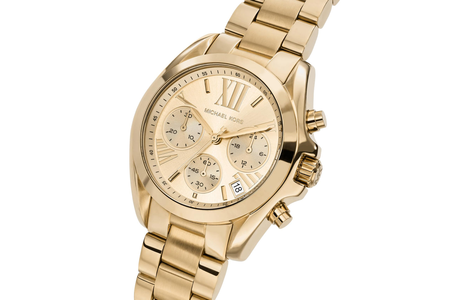 Michael Kors Mini Bradshaw Analog Gold Dial Women's Watch - MK5798