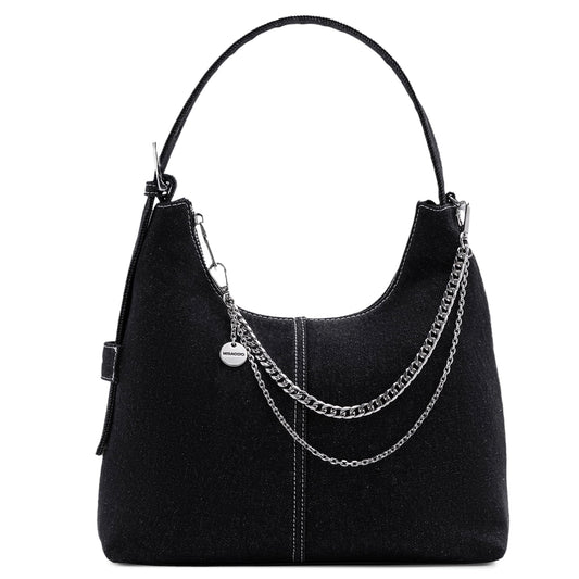 Miraggio Rio Hobo Bag (Black)