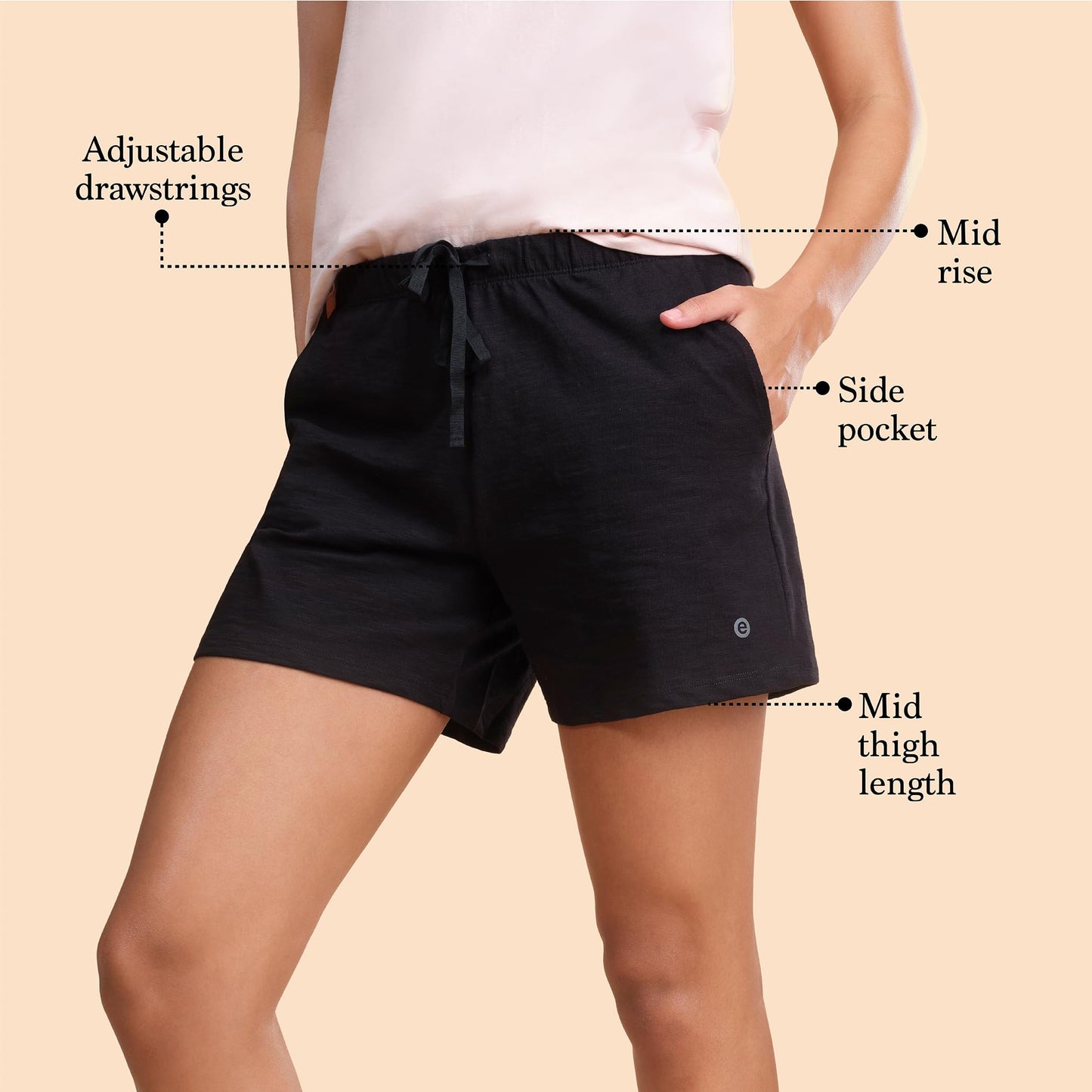 Enamor E062 Basic Cotton Shorts