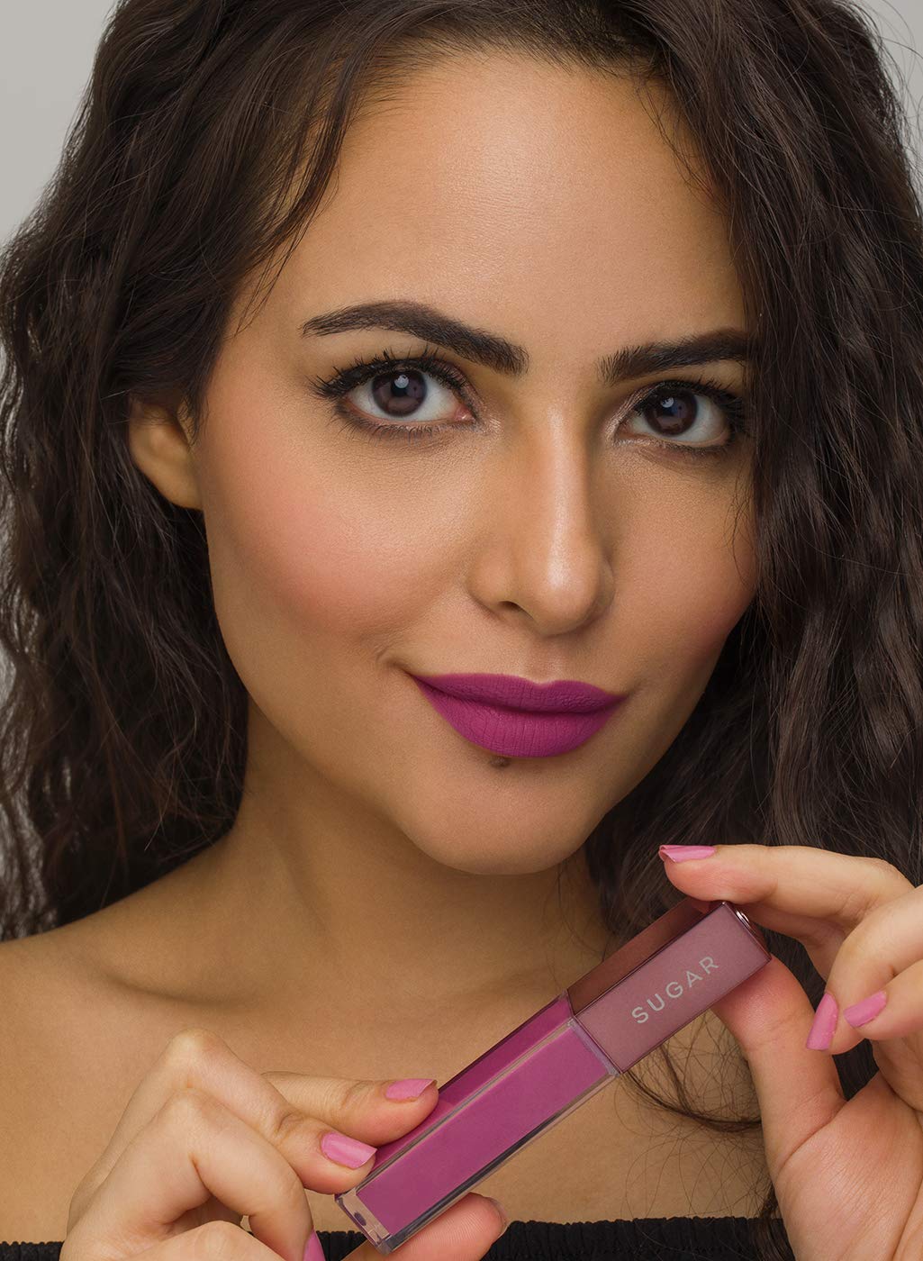 SUGAR Cosmetics Mettle Matte Liquid Lipstick For Women | Highly Pigmented | Transferproof & Long Lasting |7Ml - 01 Lyra (Cool Toned Plum)