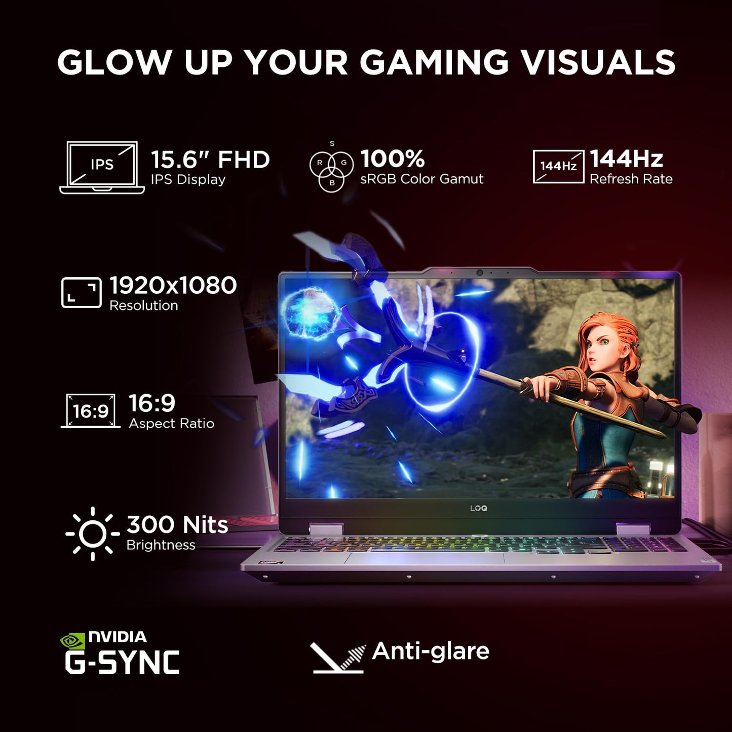 Lenovo LOQ, Intel Core i7 13th Gen 13700HX, NVIDIA RTX 5050 8GB, 16GB RAM, 1TB SSD, 15.6"(39.6cm), 144Hz, Windows 11, Office 2024, Grey, 2.4Kg, 83JE00U7IN, 440 AI Tops, 3 Mon. Game Pass Gaming Laptop