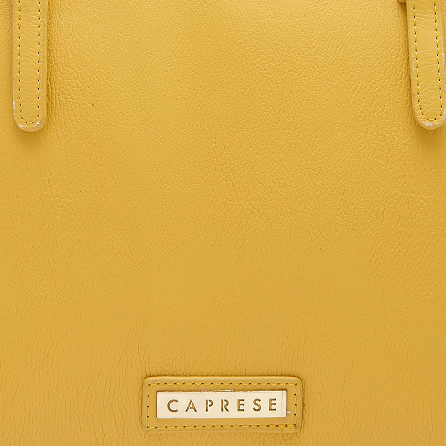Caprese Jenny Tote Bag, Medium-Ochre | Stylish Handbag for Women | Spacious, Versatile Office & Daily Essentials Tote | Top Zip Closure