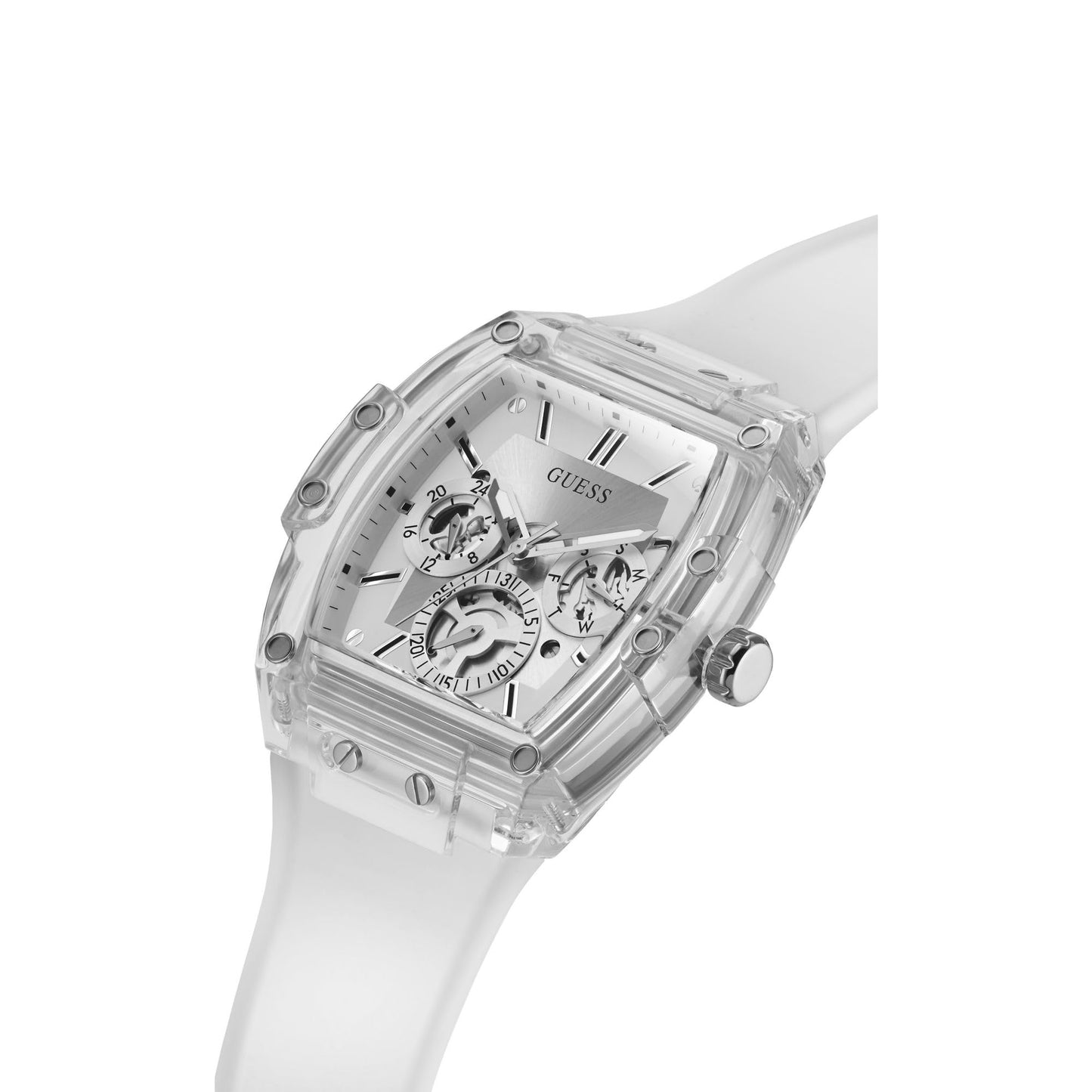 GUESS Analog Silver Dial Men's Watch-GW0203G1