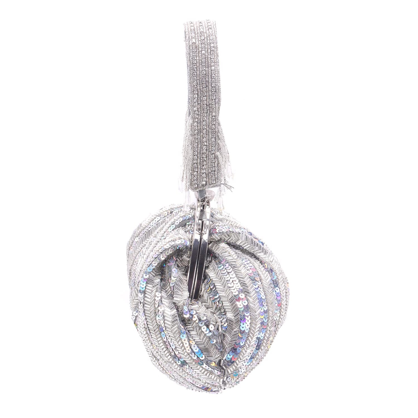 SWISNI White sequins style batua clutch II Women's Traditional Designer Clutch For Women & Girls II BATUA BAGS