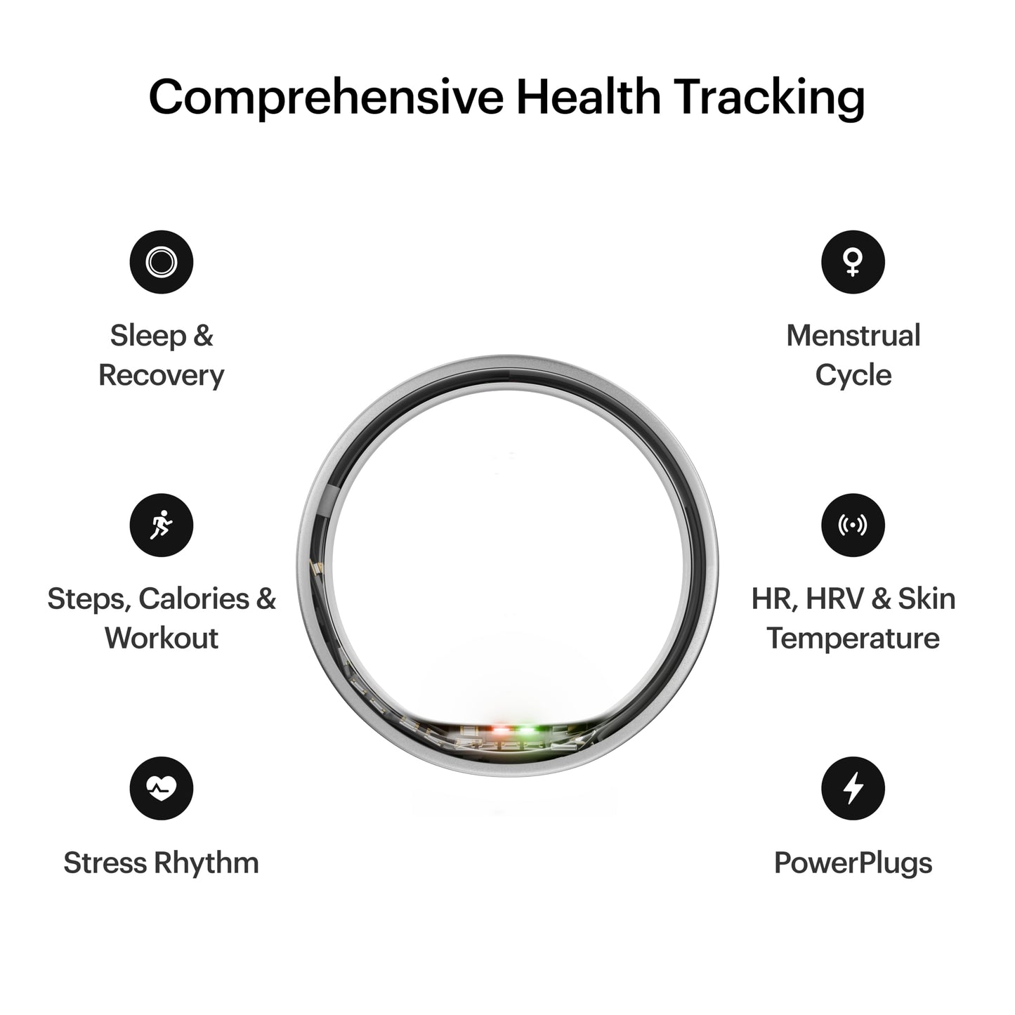 ULTRAHUMAN Ring AIR-Smart Ring Activity Tracker, Size First Sizing Kit,Sleep Tracker,Smart Ring for Men/Women,Fitness Tracker (Raw Titanium, 12)