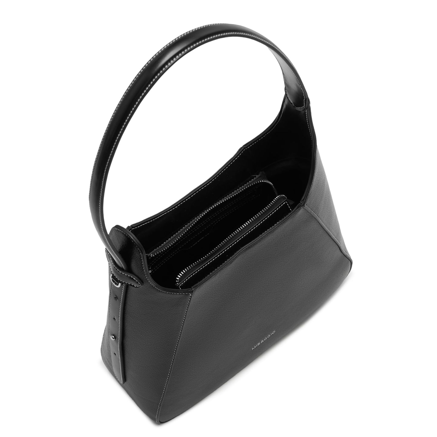 Miraggio Robyn Hobo Bag | Hand Bags For Women Stylish | Shoulder Bag For Women (Black)