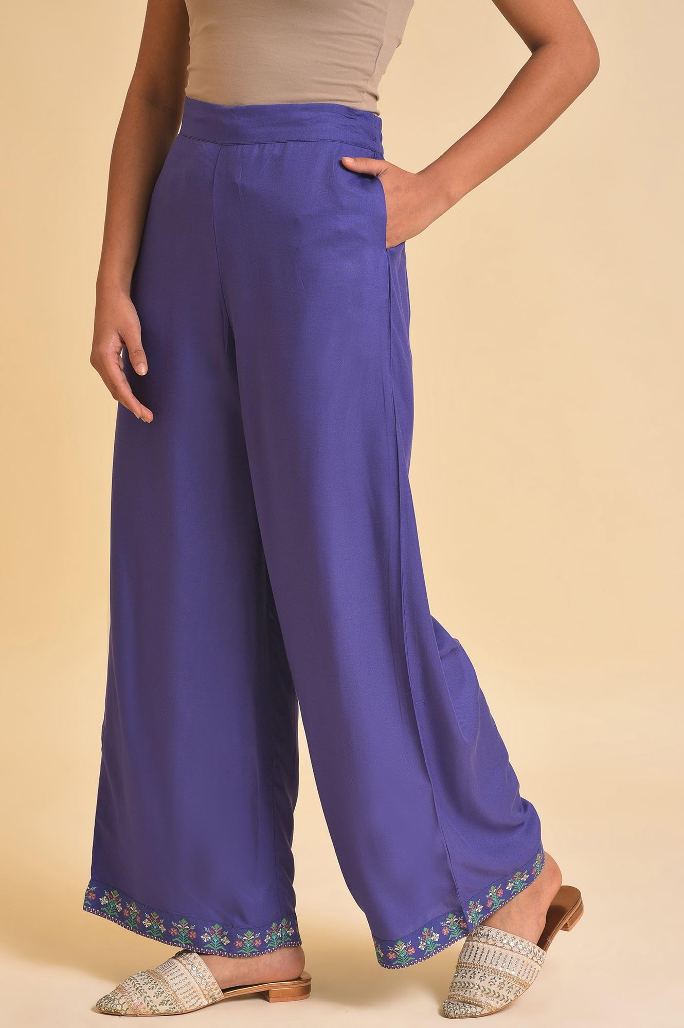 W Strechable Parallel Pants for Women | Trousers for Women | W for Woman