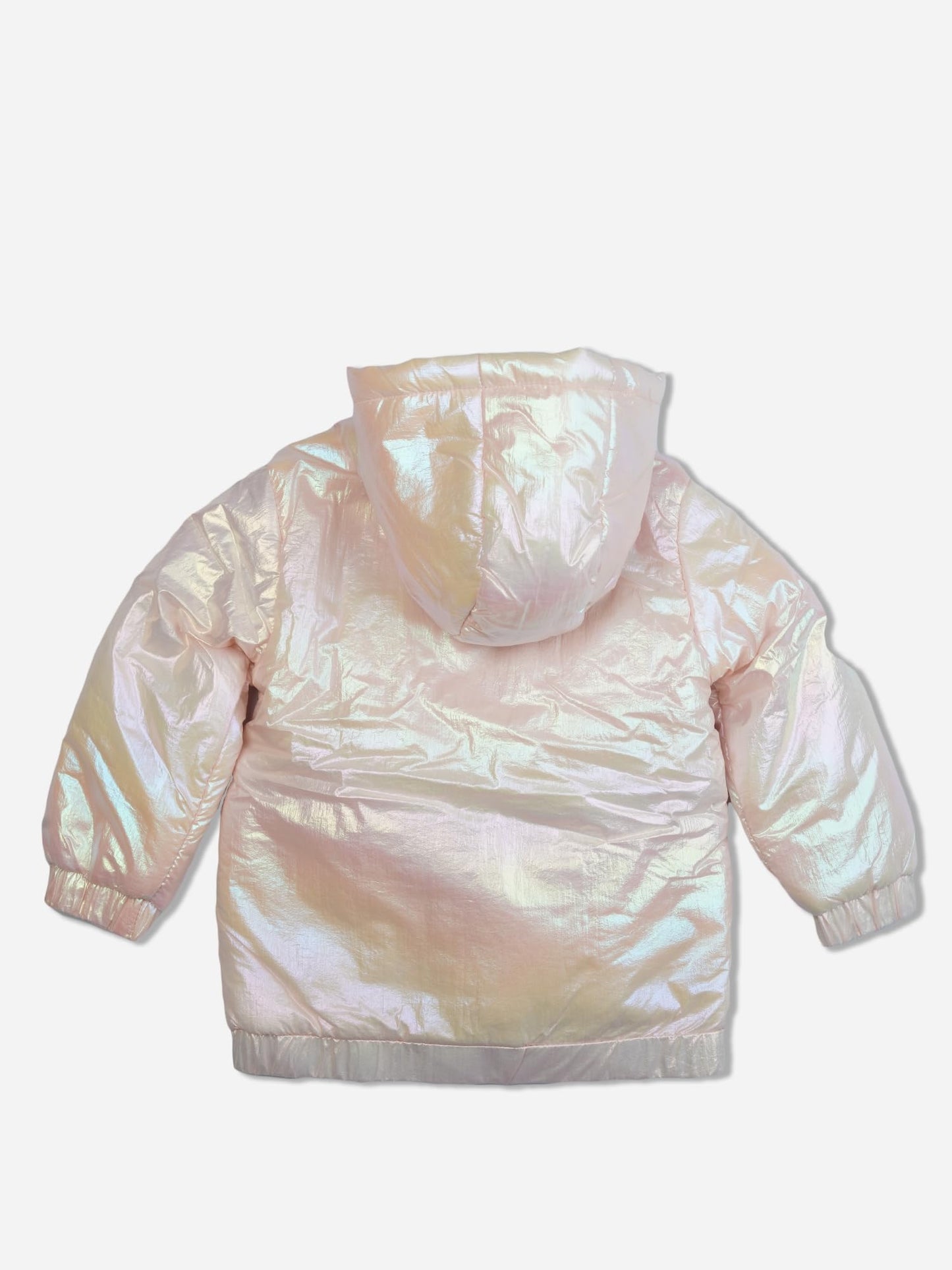 BODYCARE Girls Polyester Standard Length Quilted Winter Jacket| Full Sleeves| Hooded| Pink (2-3Y)