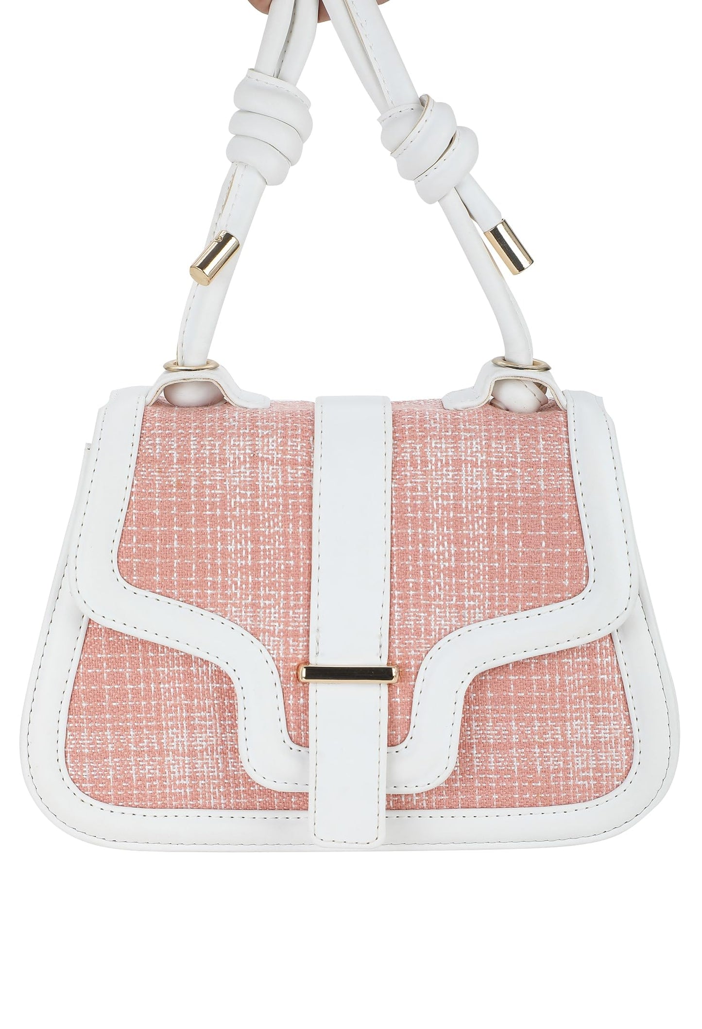 RASHKI AURA- Womens Crossbody Vegan Leather Handbag | Spacious | Unique Shape | Party Purse | Magnetic Button Closure