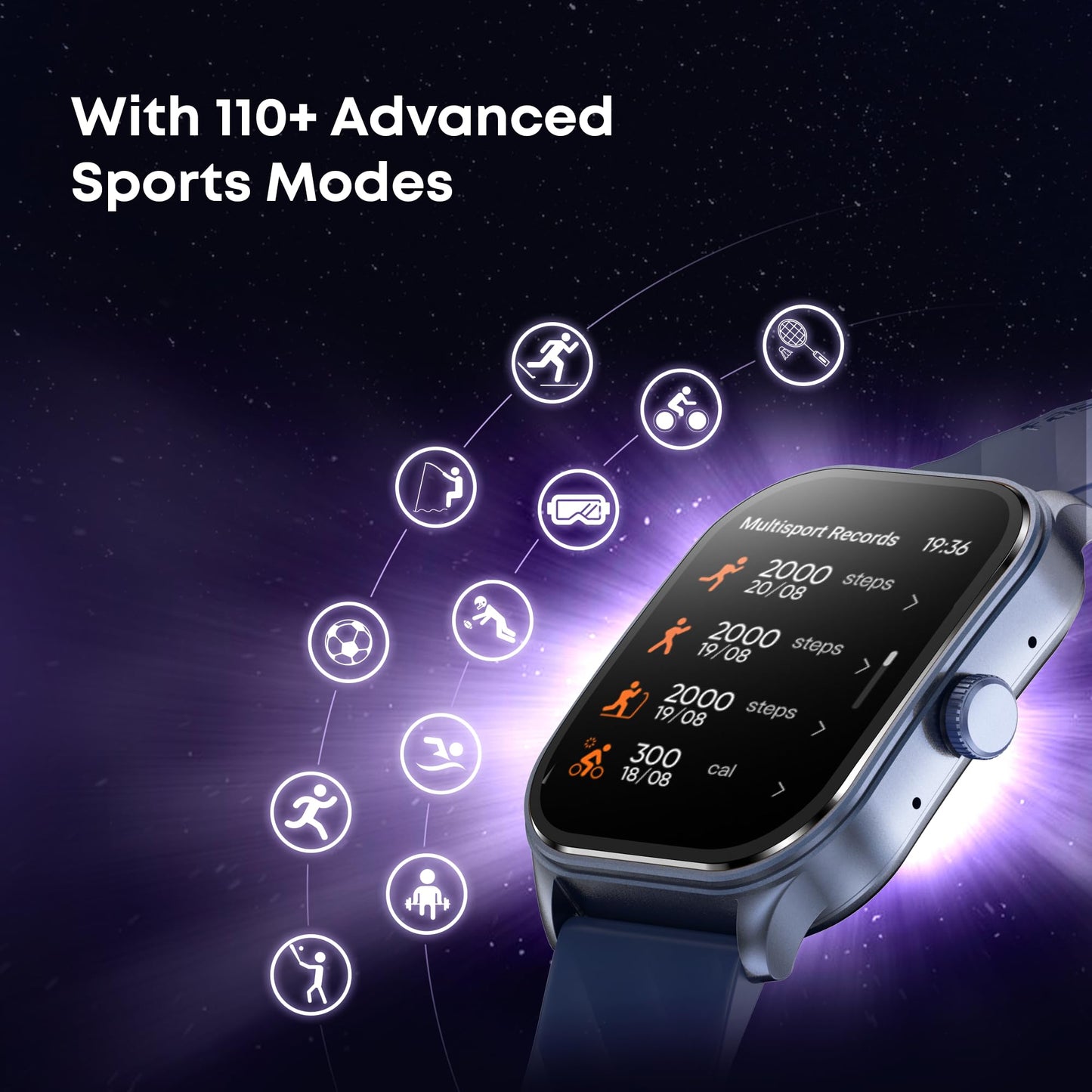 Fastrack Limitless FS2 Pro 1.96" AMOLED Smart Watch with BT Calling, AI Voice Assistant, 100+ Sports Modes, 5-Day Battery, Fast Charge, Health Tracking, – Smartwatch for Men & Women (Black)