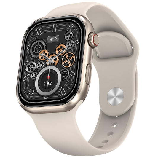 Fire-Boltt Brillia Smart Watch with 51.3mm (2.02 inch) AMOLED Display, Bluetooth Calling, SpO2, Heart Rate Monitoring, 120+ Sports Modes (Brillia, Beige)