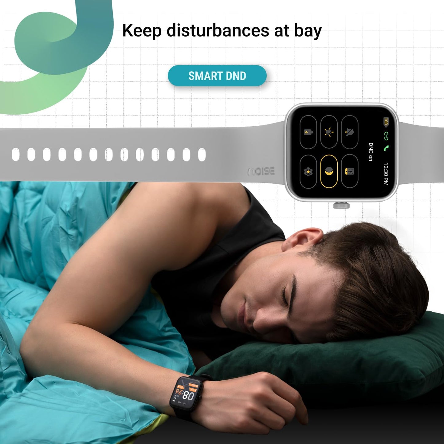 Noise ColorFit Loop Smartwatch - Mist Grey