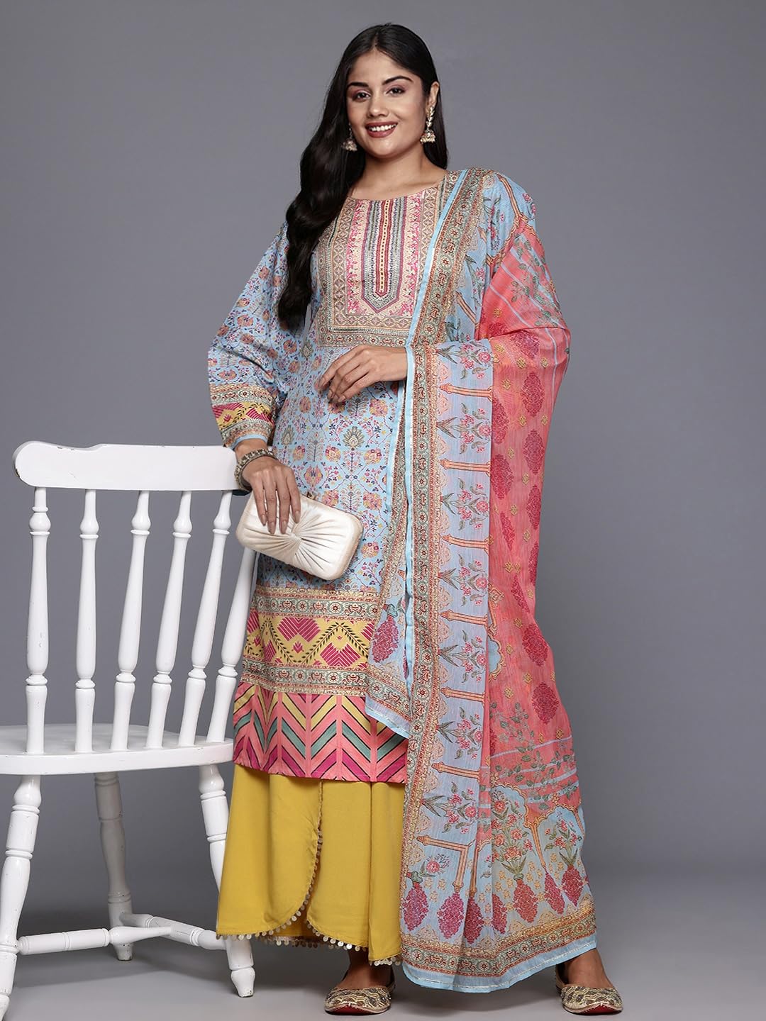 Ahalyaa A Plus Women's Polyester Geometric Coord Sets (AP-AHKUDUPZ-COMBO-974 Multicolour