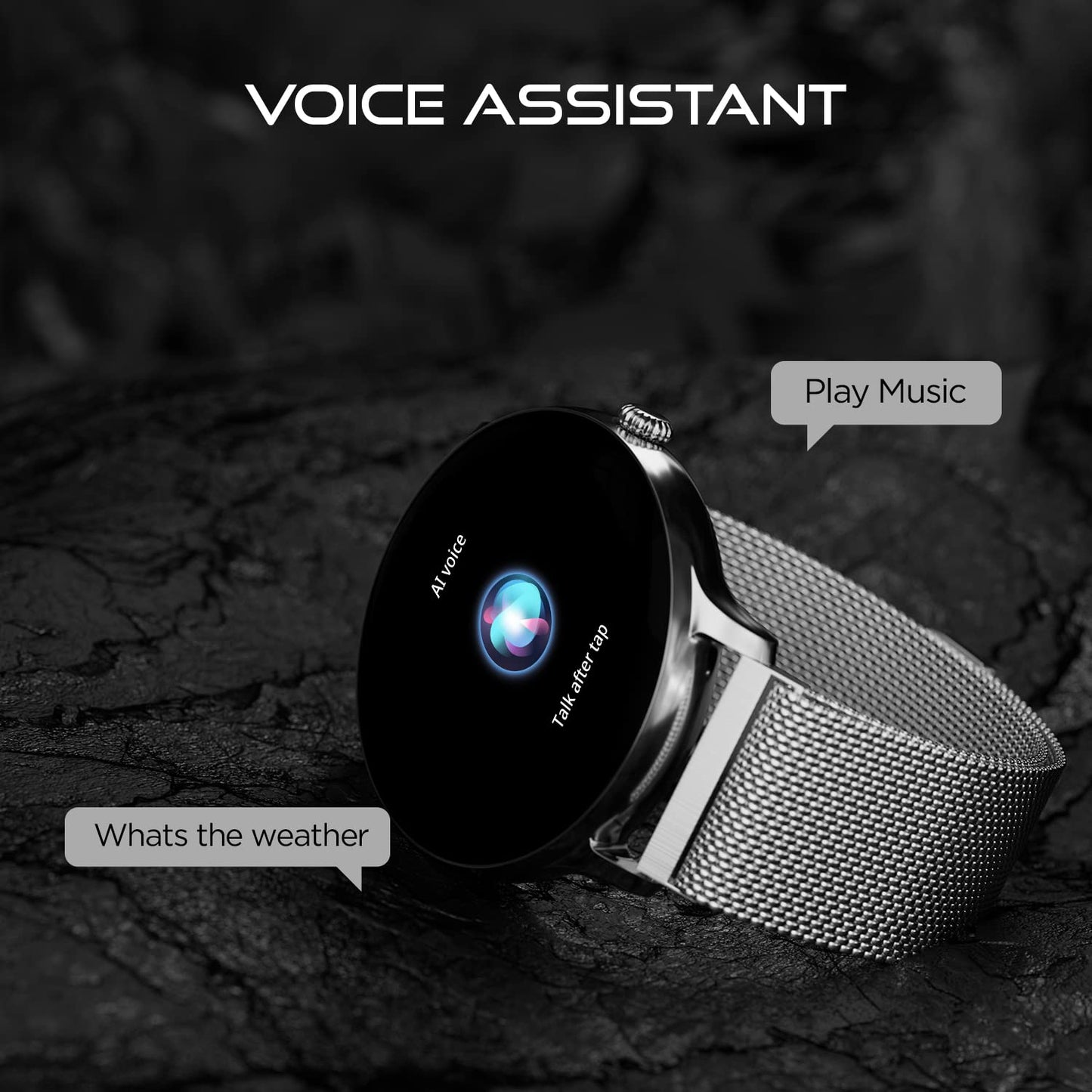 Fire-Boltt Phoenix Ultra Smart Watch 1.39” HD Display, Bluetooth Calling, AI Voice Assistant, 120 Sports Modes, IP67 Waterproof, SpO2 Monitor, Smart Watch for Man & Woman- Silver SS