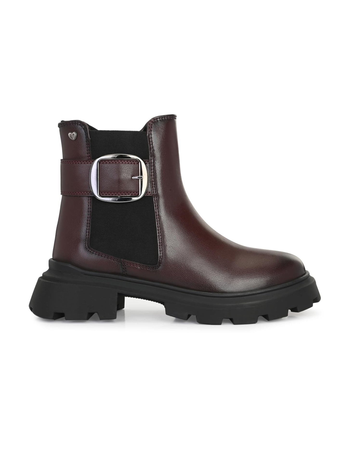 Delize Cherry Lightweight Women chelsea ankle boots with buckle detail and track outsole 67305-39