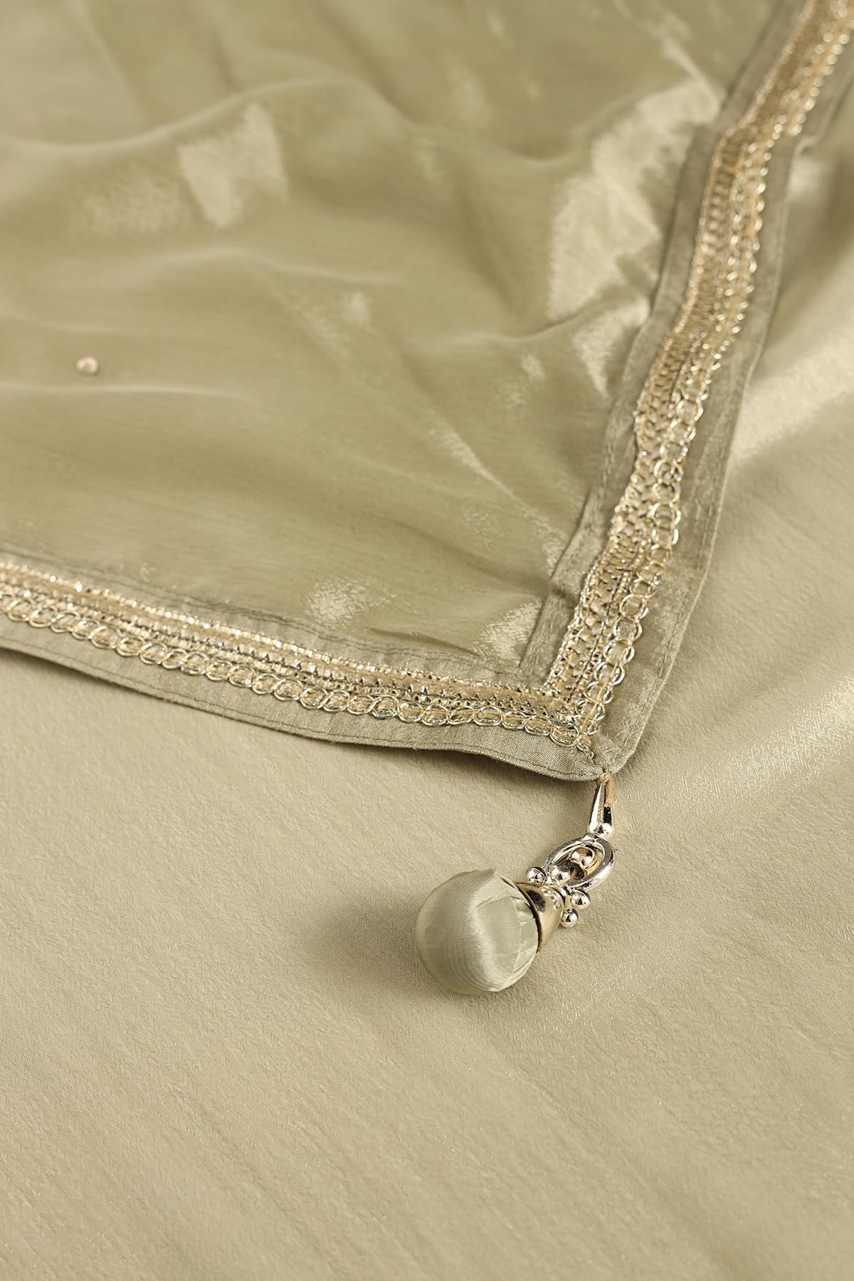 Soch Women's Crepe Lehenga Choli Set (OWS5CD21814_Sap Green_XL)