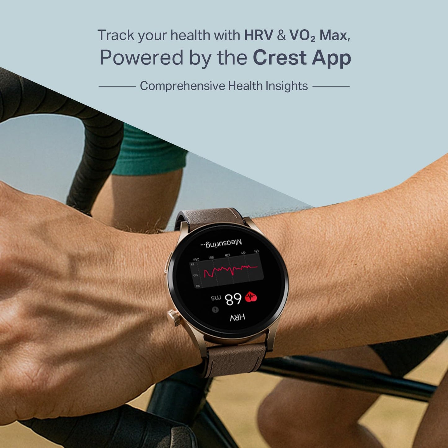 boAt Chrome Horizon, Video Watch Faces, 1.51” AMOLED Display, HRV & VO2 Max, Auto-Activity Detection, ASAP Charge, Advanced Bluetooth Calling, IP68, Heart Rate & SpO2 Monitor Smart Watch(Coco Brown)