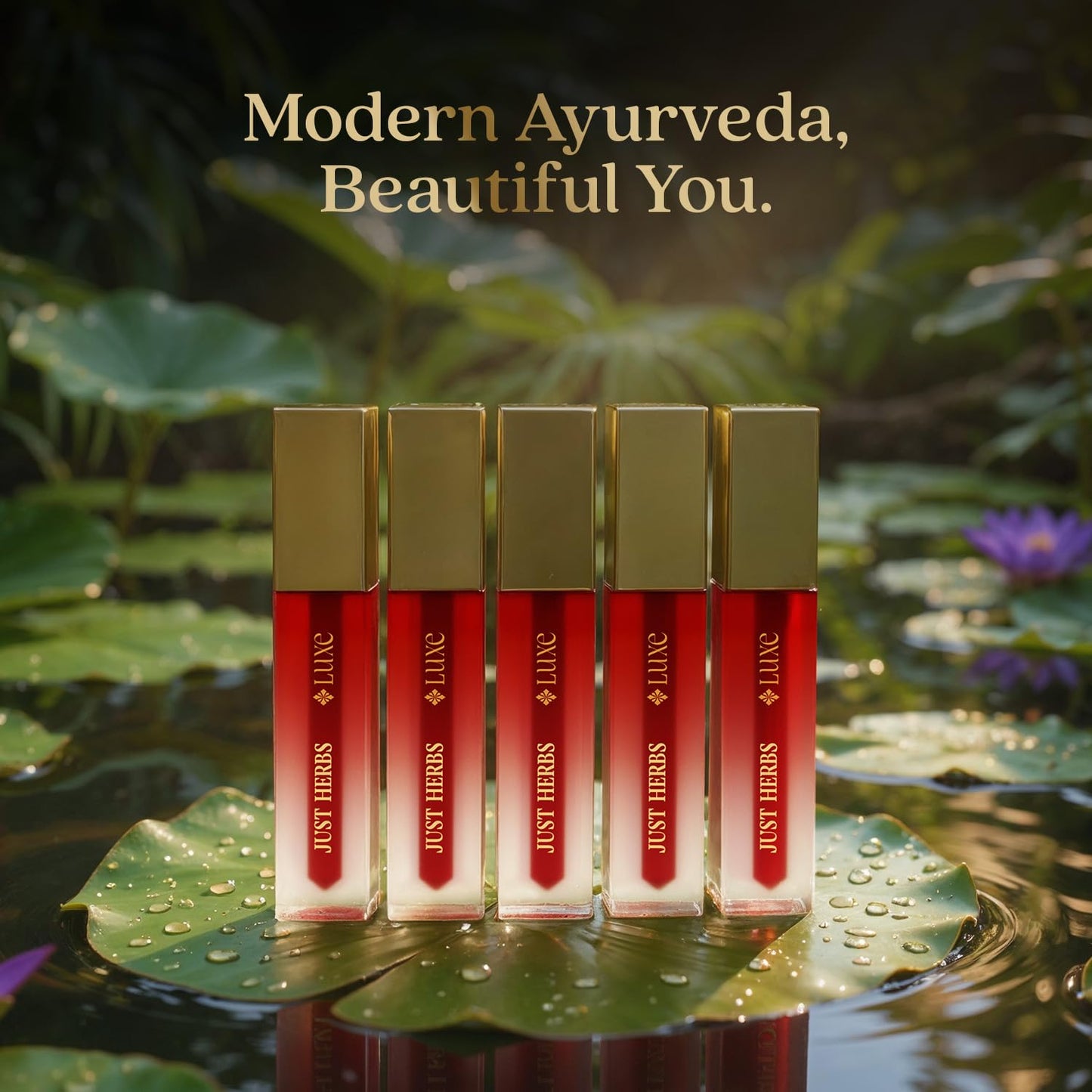 Just Herbs Luxe Dream Muse Mousse Liquid Lipstick | Luxury Makeup | Velvet Matte | Long Lasting & Transferproof Formula | Ayurvedic Lipstick – 3.5 ml (03 BLUSH BLOOM)