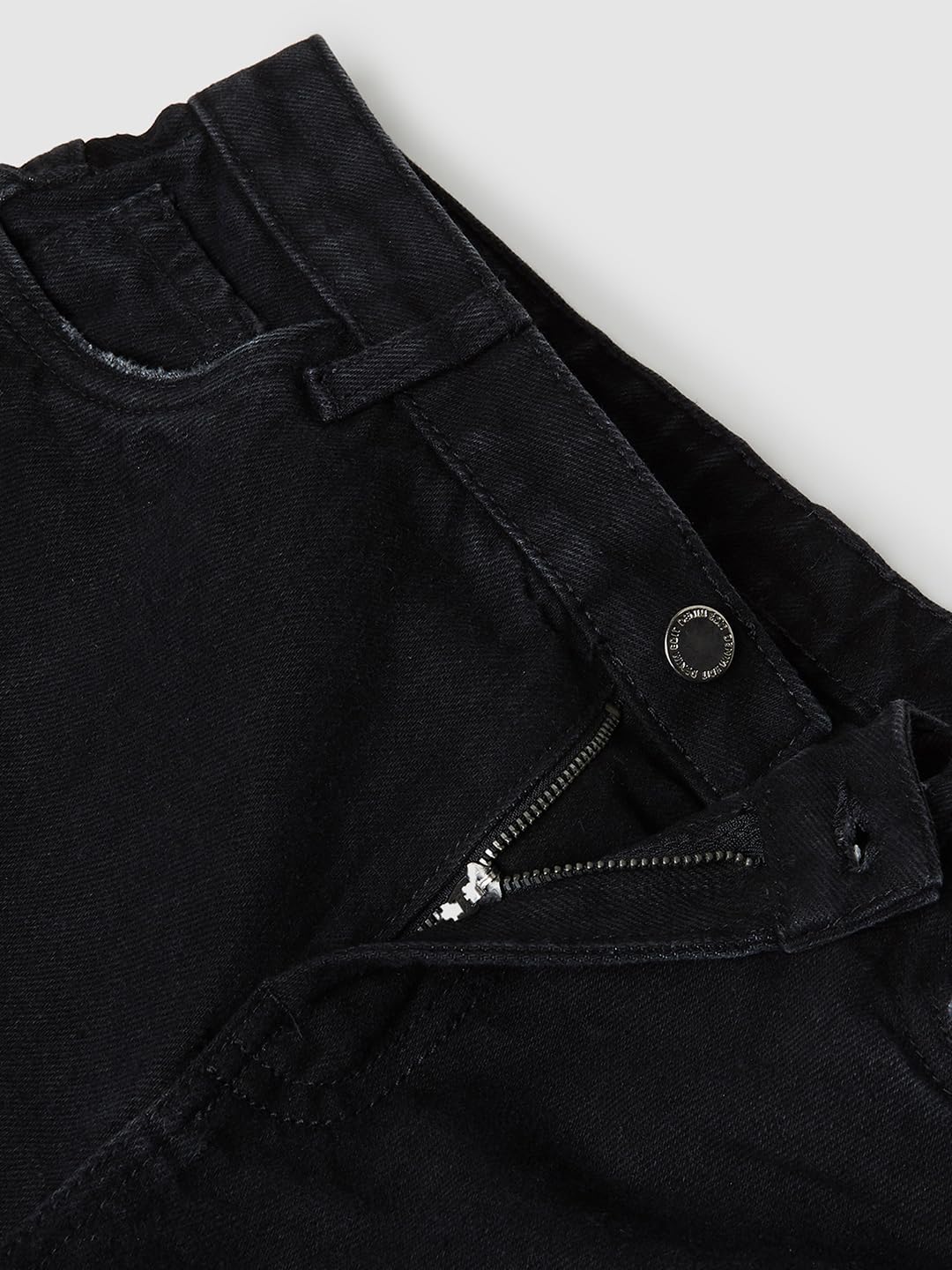 Max Girl's Classic Jeans (M24EFD03BLACK_Black