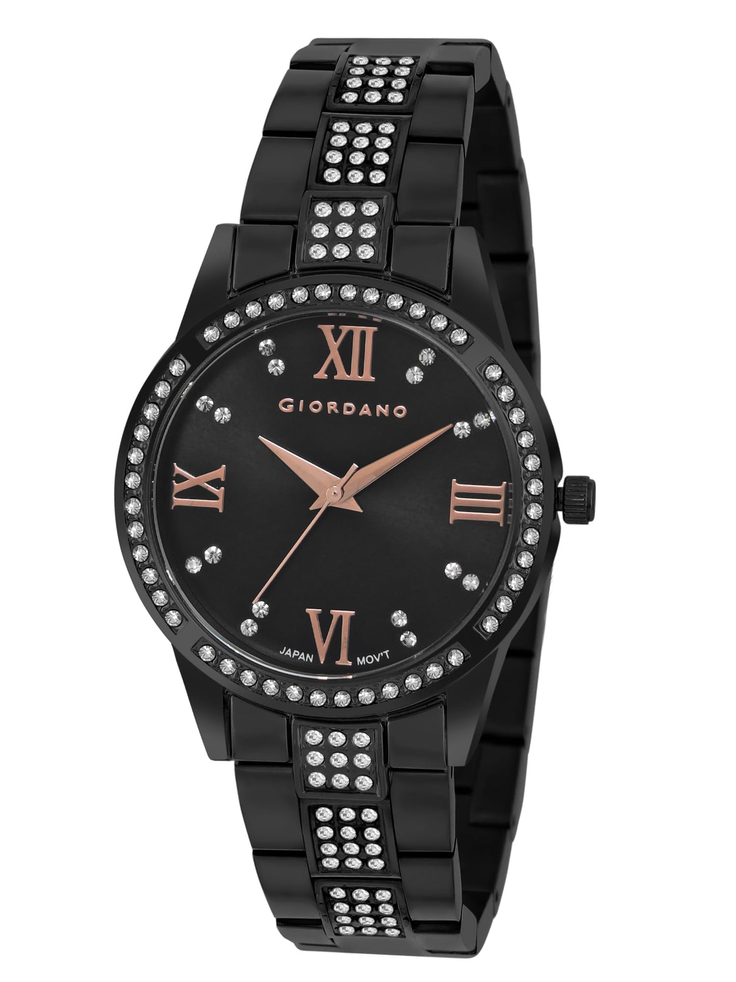 Giordano Analog Stylish Watch for Women Water Resistant Fashion Watch Round Shape with 3 Hand Mechanism Wrist Watch to Compliment Your Look/Ideal Gift for Female - GZ-60066