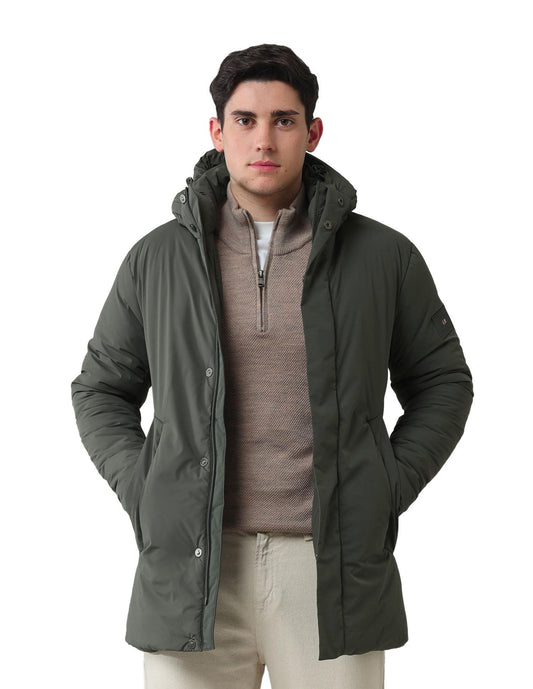 Arrow Sports Men's A-Line Coat (ASAIJK4811_Olive