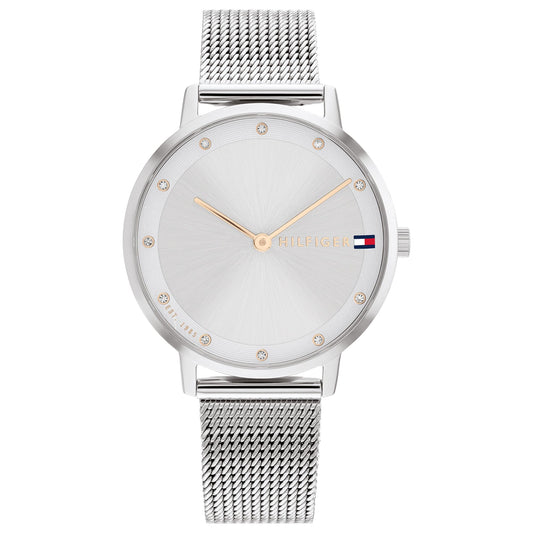 Tommy Hilfiger Analog Grey Dial Stainless Steel Strap Watch for Women