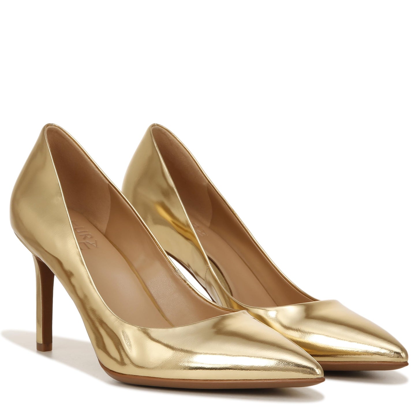 Naturalizer Women's Anna Pointed Toe High Heel Pump, Warm Gold Leather, 6 UK