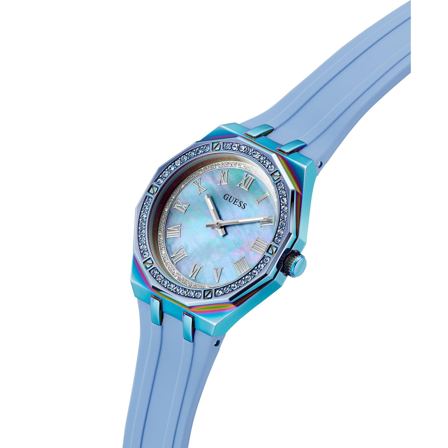 Guess Desire 36 mm Ice Blue Dial Analog Women Watch- GW0872L2