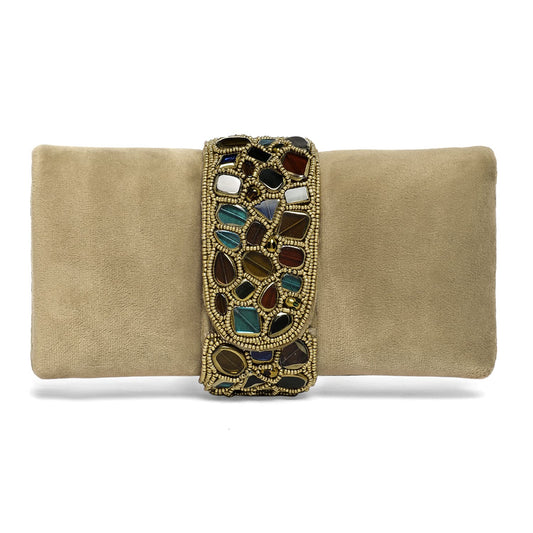 Peora Brown Clutch Purses for Women Handmade Evening Sling Handbag Stylish Bridal Fashion Clutch Bag for Girls (C118BR)