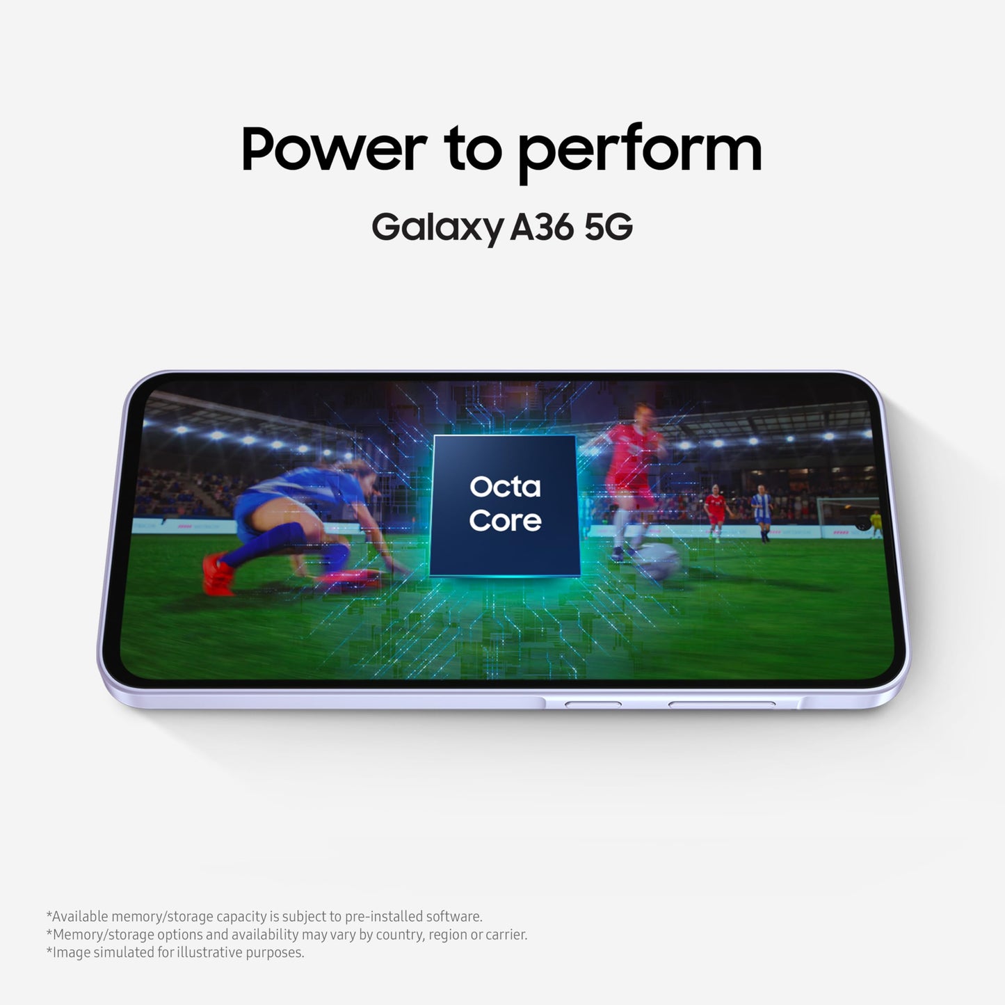 Samsung Galaxy A36 5G (Awesome Lavender, 8GB, 128GB) | Awesome Intelligence: Circle to Search, Intelligent Editing | Awesome 4nm Snapdragon Processor | Flagship Grade Selfie Camera