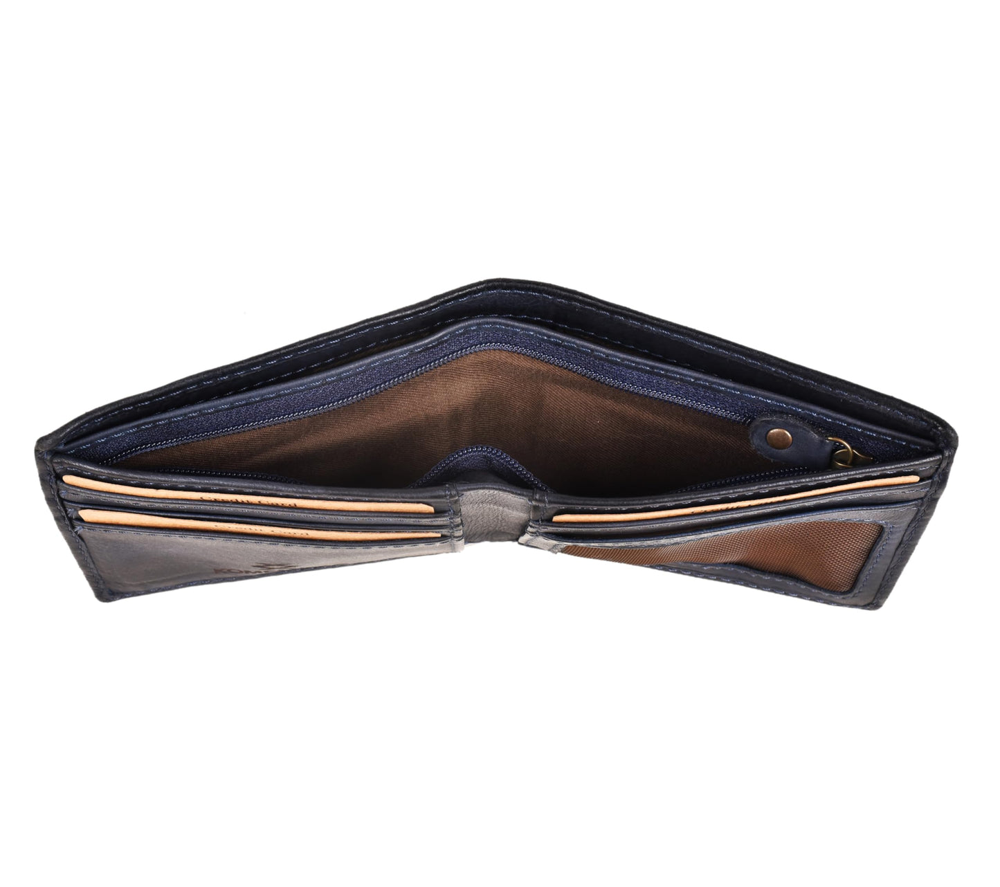 KOMPANERO Genuine Leather Wallet (C-12622-BLUE)