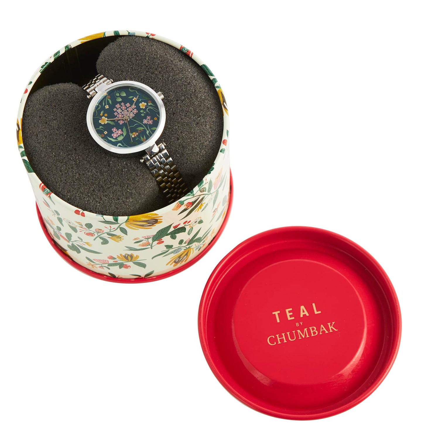 TEAL BY CHUMBAK Round Dial Analog Watch for Women|Tropic Collection| Stainless Steel Strap|Gifts for Women/Girls/Ladies |Stylish Fashion Watch for Casual/Work - Navy