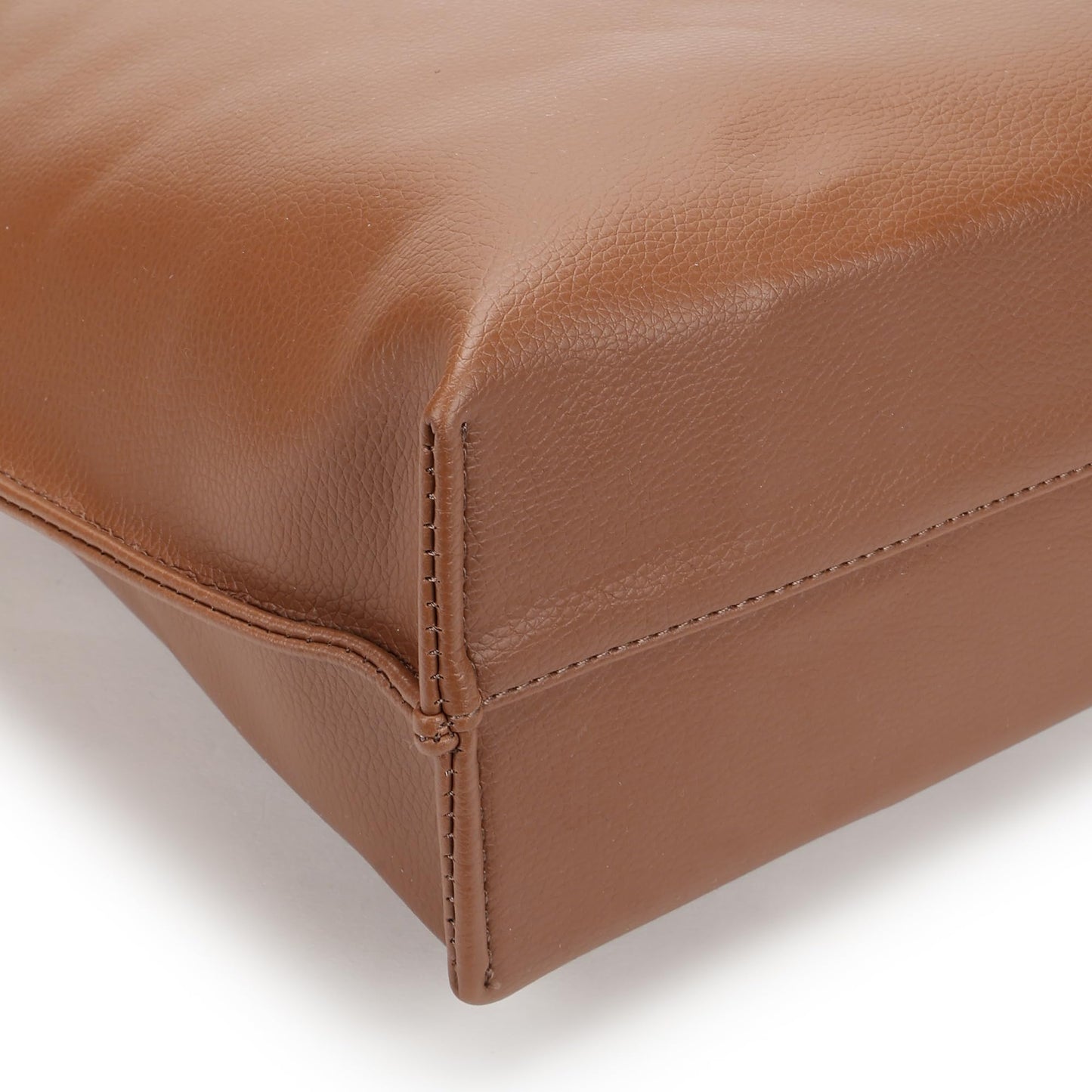 Fastrack Carrycore Tote | Tan Faux-Leather Women's Bag | Spacious Tote Bag with Zipper Closure & Utility Pockets For Daily Carry| Eligible For 14" Laptop