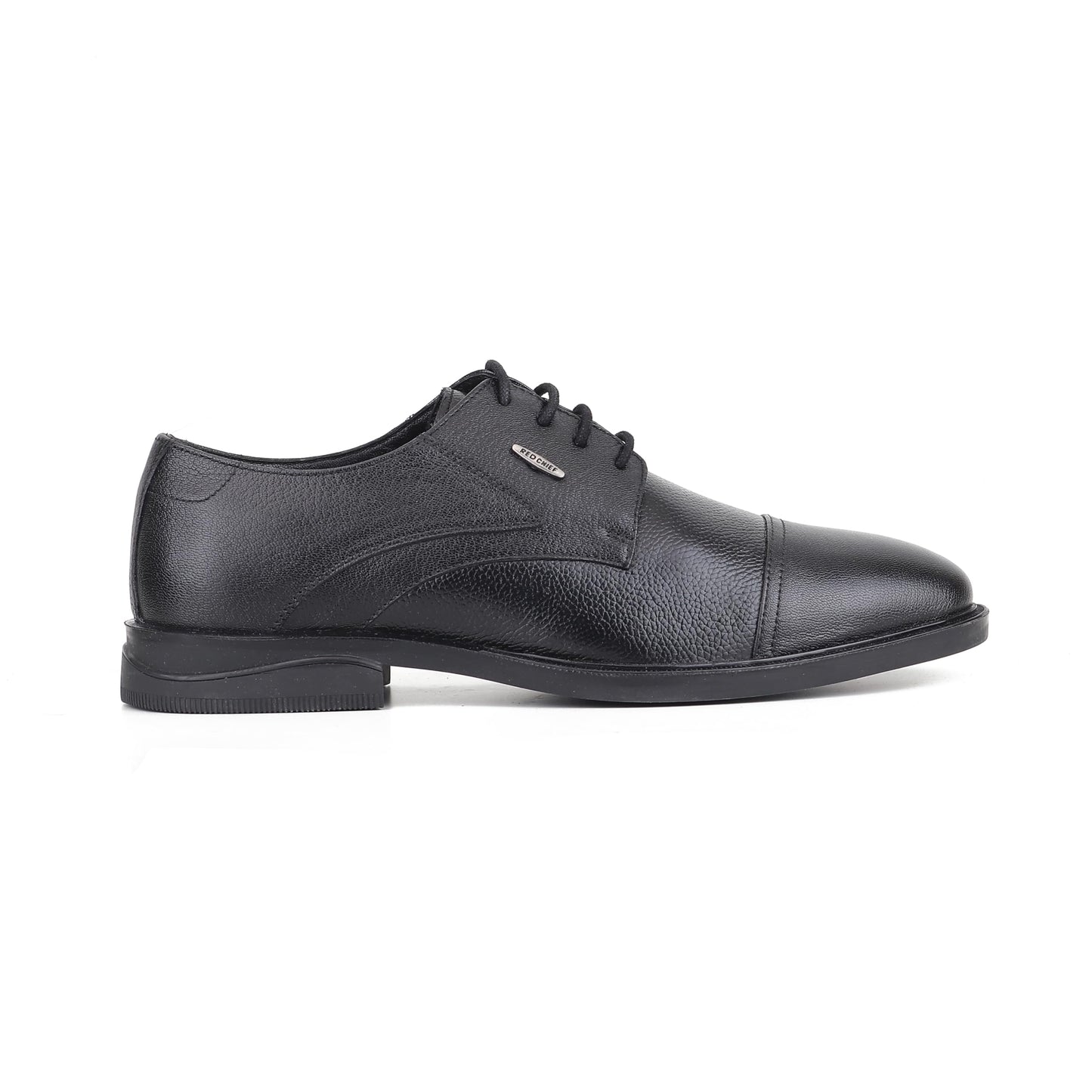 Red Chief Low Ankle Formal Derby Shoes for Men | Black UK06