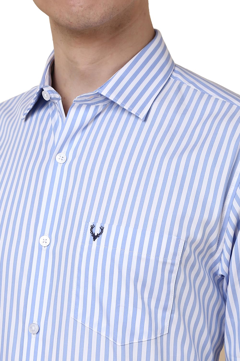 Allen Solly Men's Slim Fit Shirt (ASSFQSPBL62225_Blue