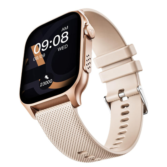 boAt New Launch Ultima Ember Smartwatch w/ 1.96” (4.97 cm) AMOLED Display, Personalized Fitness Nudges, Functional Crown, 100+ Sports Modes, Custom Watch Faces (Rose Gold)