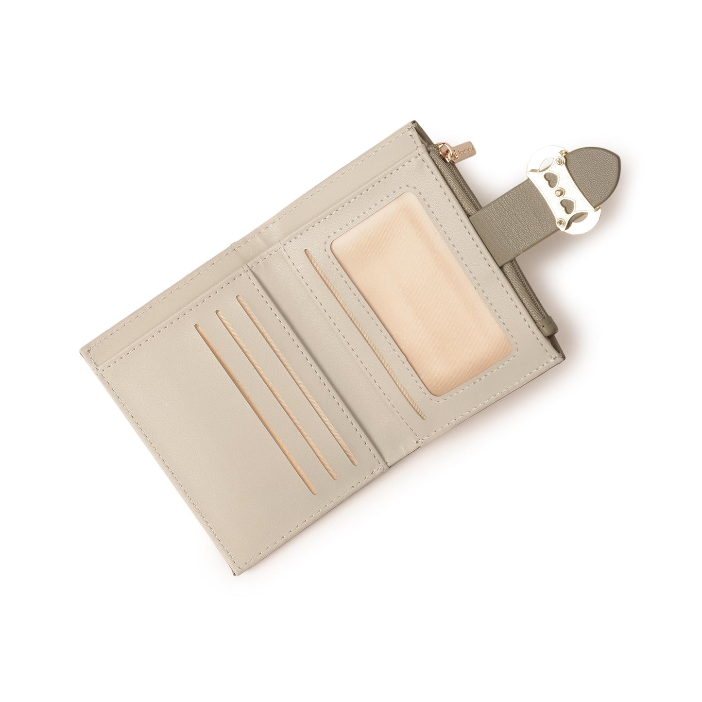 Fastrack Women's Buckle Flap Two-Fold Wallet | Multiple Card Slots, Cash Slots, Zip Coin Pocket, Buckle Design Flap | Stylish & Secure | 6 Months Warranty